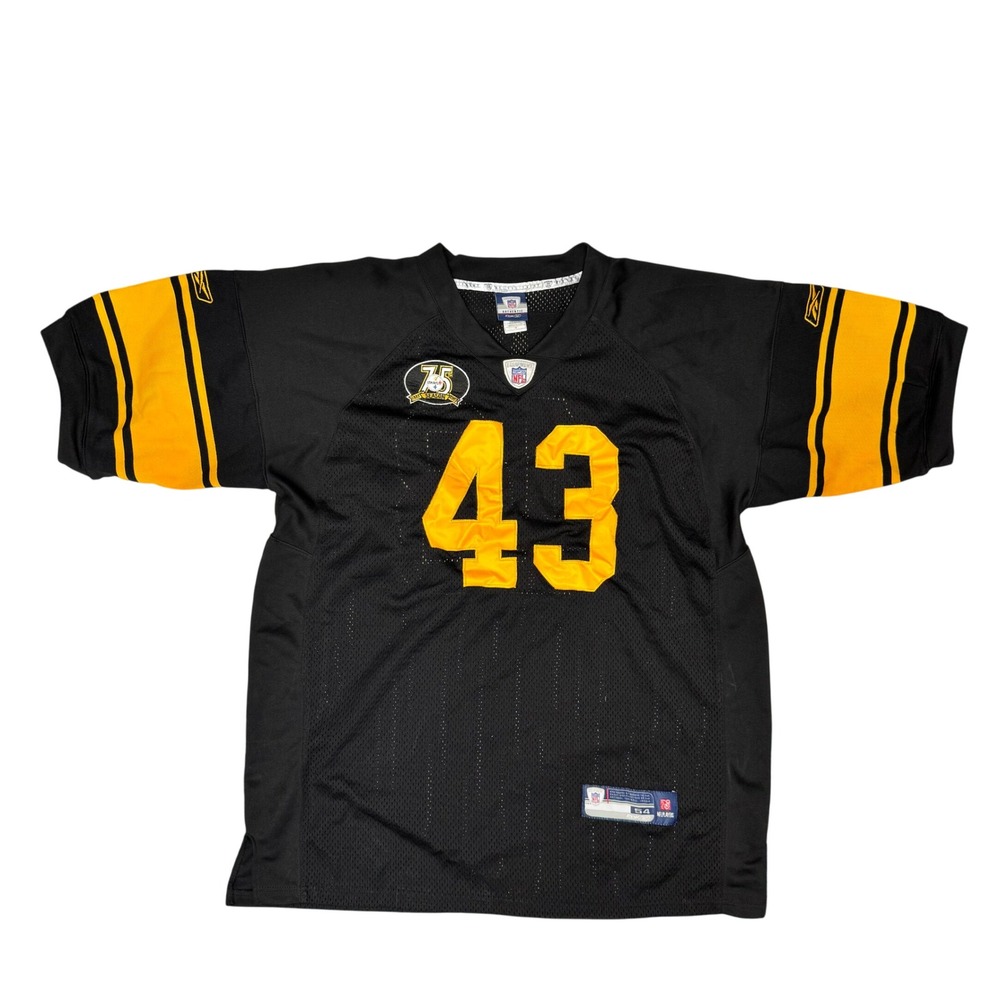 Troy Polamalu Pittsburgh Steelers Reebok 75th Season Jersey Mens 54